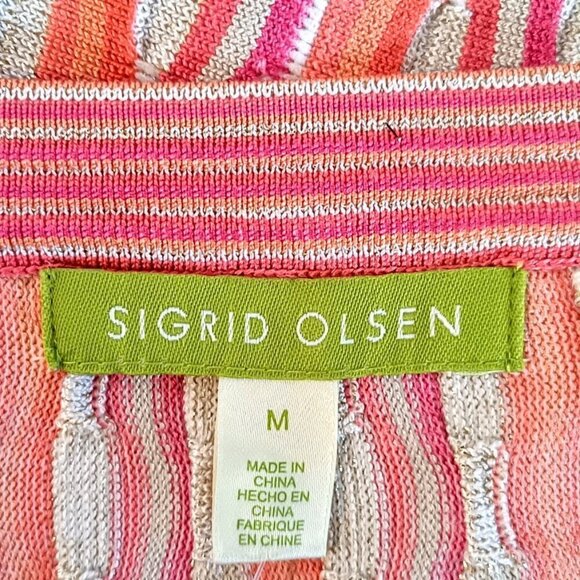 Sigrid Olsen Corsica Metallic Silk Cardigan Sweater NWT - Picture 4 of 6